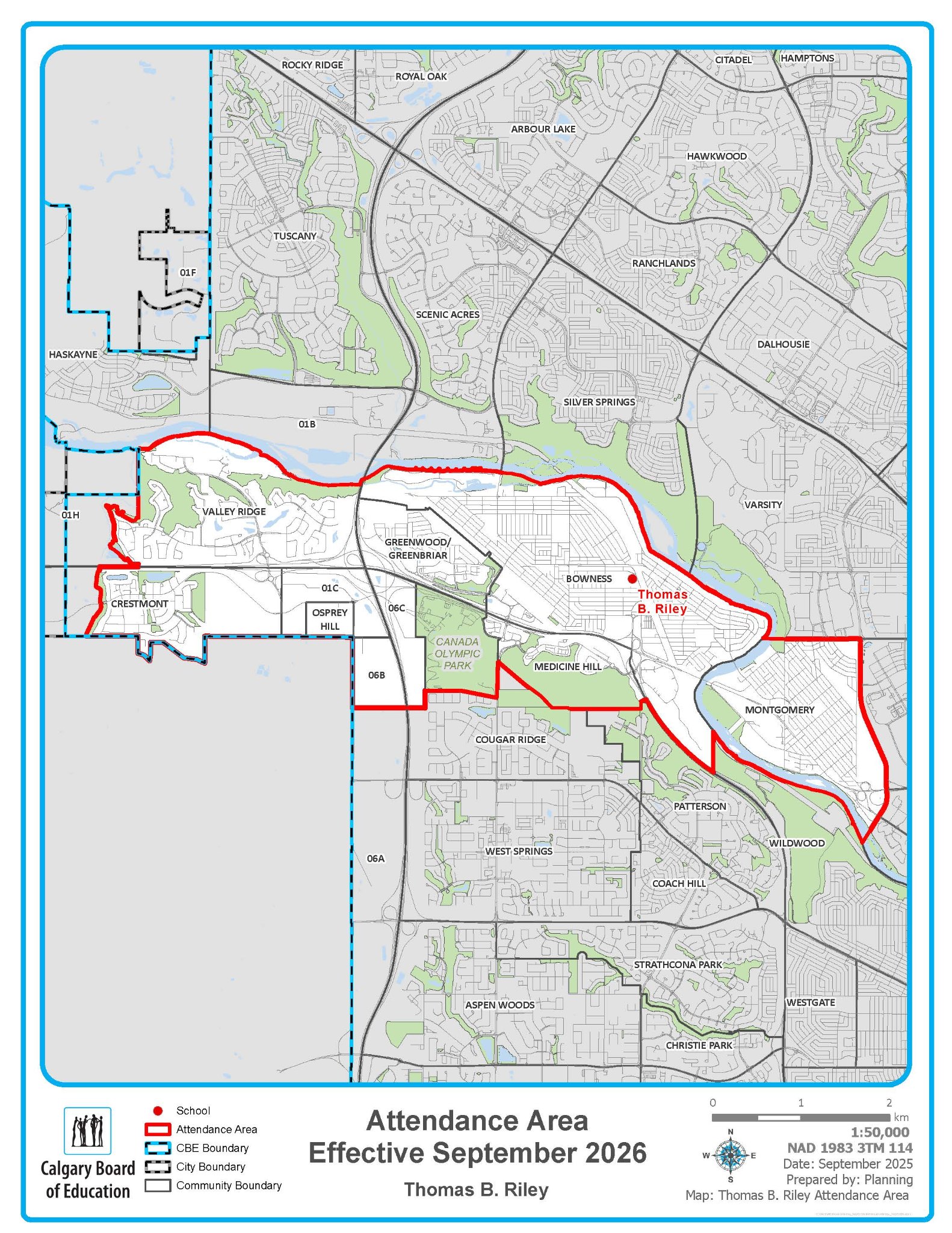 20251120 Montgomery Community Designation Changes Notice Page 3 Map